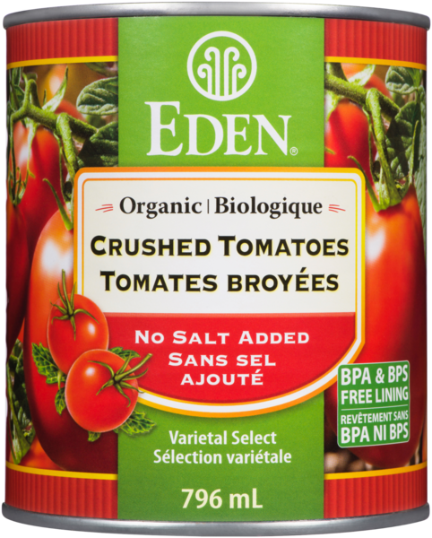Eden Tomates Broyées Biologique Sans Sel Ajouté 796 ml
