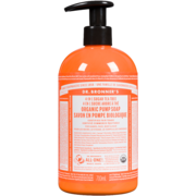 Dr. Bronner's 4-en-1 Sucre Arbre à Thé Savon en Pompe Biologique 710 ml