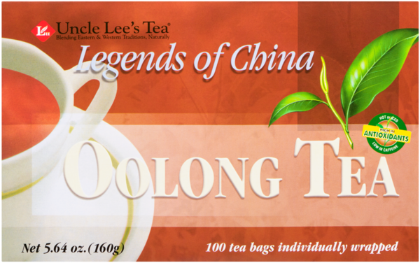 Uncle lee's Tea Légendes de Chine Thé Oolong 100 Sachets de Thé Emballés Individuellement 160 g