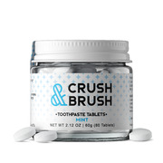 Nelson Naturals Crush & Brush Comprimés de Dentifrice Menthe 60 g