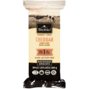 Biobio Cheese Cheddar Extra Sharp Organic 36% M.F. 200 g