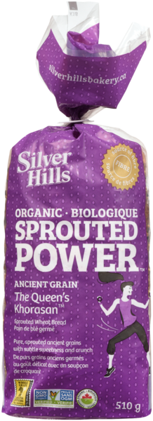 Silver Hills Sprouted Power Pain de Blé Germé The Queen's Khorasan Biologique 510 g