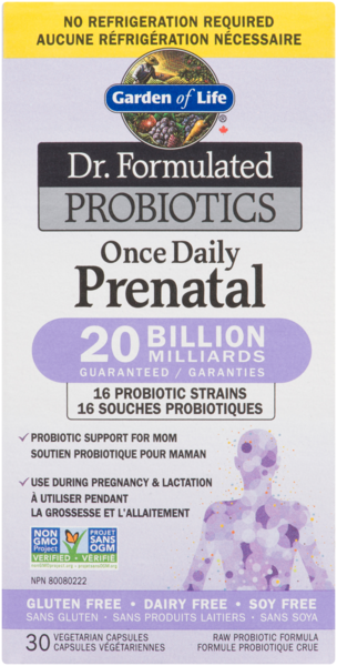 Dr. Formulated - Probiotiques Une par Jour Prénatal - Caps végés