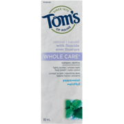 Tom's of Maine Whole Care Peppermint Toothpaste 85 ml