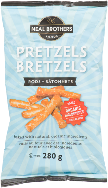 Neal Brothers Foods Bretzels Bâtonnets Cuits au Four Biologiques 280 g