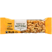 Taste of Nature Organic Snack Bar Peanut 40 g