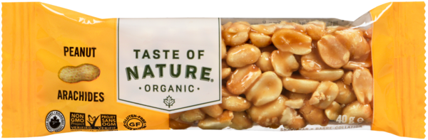 Taste of Nature Organic Barre-Collation Arachides 40 g