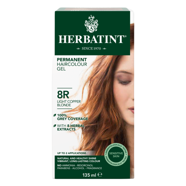 Herbatint® Coloration permanente | 8R Blond cuivré clair