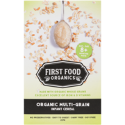 First Food Organics Céréales pour Nourrissons Multigrains Biologique Âge 8+ Mois 227 g