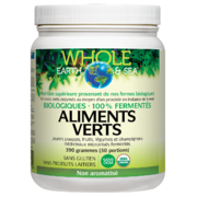 Whole Earth & Sea® Aliments verts biologiques fermentés 390 g poudre Non aromatisé