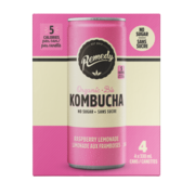Remedy Kombucha sans sucre limonade aux framboises