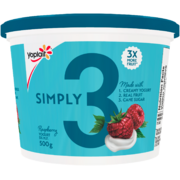 Yoplait Simply 3 Yogurt Raspberry 5% M.F. 500 g