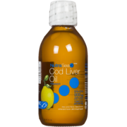 NutraSea +D Liquide Cod Liver Oil +Vitamine D Saveur de Citron 200 ml