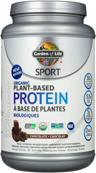 Garden Of Life SPORT - Protéine à base de plantes biologiques - Chocolat