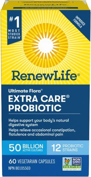 Renew Life Ultimate Flora Extra Care Probiotique 50 milliards de cultures