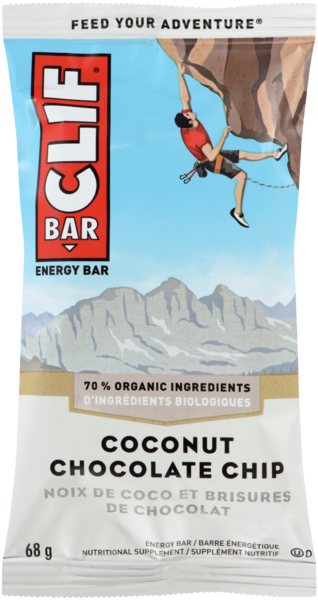 Clif Bar Barre Énergétique Noix de Coco et Brisures de Chocolat 68 g