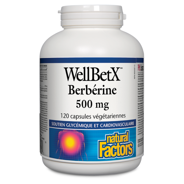 Natural Factors Berbérine  500 mg  120 capsules végétariennes