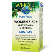 Whole Earth & Sea® Multivitamine et minéraux, Femmes 50+ 60 comprimés