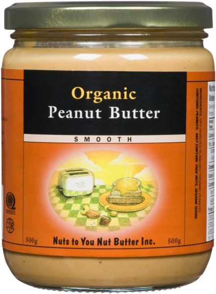 Nuts to You Nut Butter Beurre d'Arachides Biologiques Crémeux 500 g