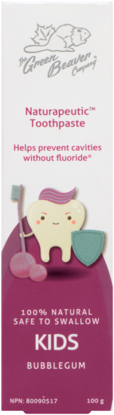 Dentifrice Naturapeutique Enfant Peut être avalé (Gomme Balloune)/Naturapeutic Safe to swallow  Kids Toothpaste (Bubblegum )