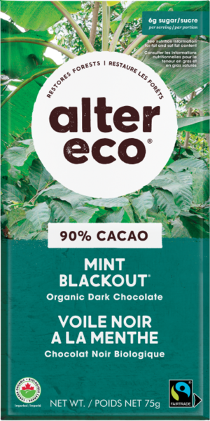 Alter Eco Chocolat Voile noir à la menthe