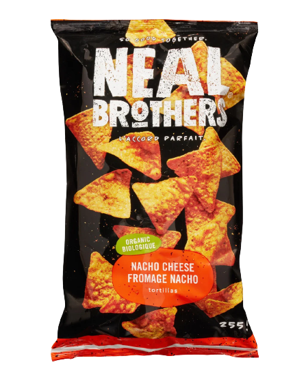 Neal Brothers Croustilles de tortilla au fromage Nacho bio
