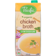 Pacific Foods Bouillon de Poulet Faible Teneur en Sodium Biologique 946 ml