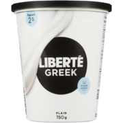 Liberté Greek Yogourt Plain 2 % M.F. 750 g