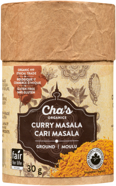 Cha's Organics Cari Masala Moulu 30 g