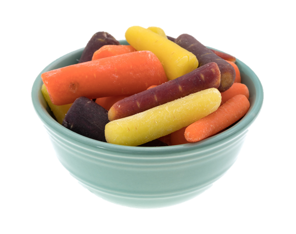 Organic Mini rainbow carrots