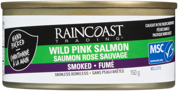 Raincoast Trading Saumon Rose Sauvage Fumé 150 g