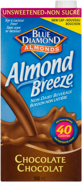 Blue Diamond Almond Breeze Boisson aux Amandes Enrichie Non Sucré Chocolat