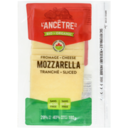 L'Ancêtre Fromage Mozzarella. (28% Mg) Past. Tranche Bio