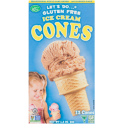 Let's Do Gluten Free Ice Cream Cones 12 Cones 36 g