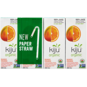 Kiju 100% Juice Mango Orange Organic 4 x 200 ml