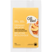 GoBio! Organic Gelatin Unflavoured 6 Sheets 10 g