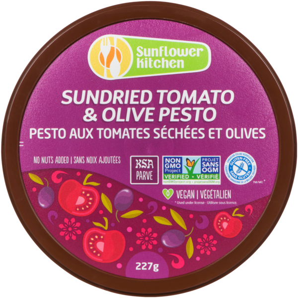Sunflower Kitchen Pesto aux Tomates Séchées et Olives 227 g