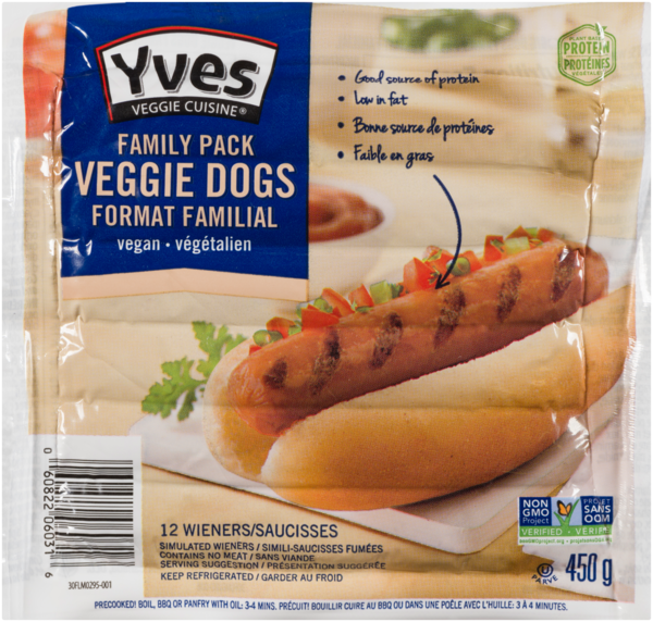 Yves Saucisse Veggie Dogs Famille