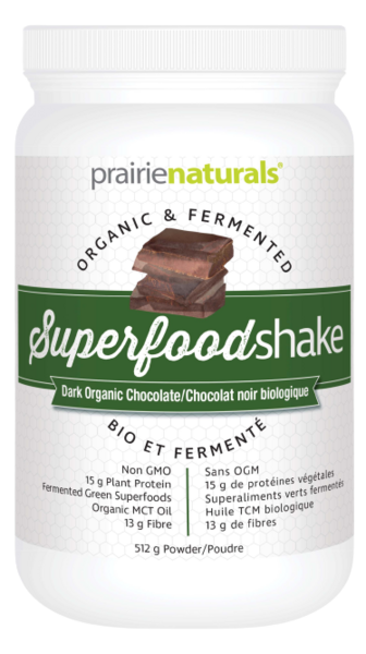 Prairie Naturals SuperFood Shake biologique et fermenté - chocolat noir