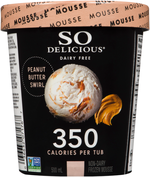 So Delicious Vegan Mousse Glacée Tourbillon de Beurre d'Arachide 