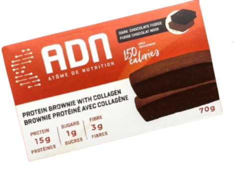 ADN Brownie Protéiné au Chocolat Noir avec Collagène 70g