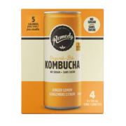 Remedy Kombucha Gingembre Citron (Canette) Bio 4X330Ml