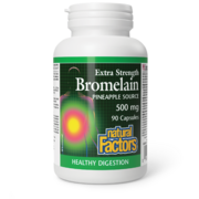 Natural Factors Broméline à action renforcée issue d'ananas 500 mg 90 capsules