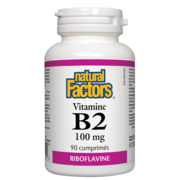 Natural Factors Vitamine B2 100 mg 90 comprimés