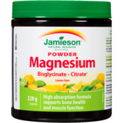 Jamieson Powder Magnesium Lemon-Lime 228 g