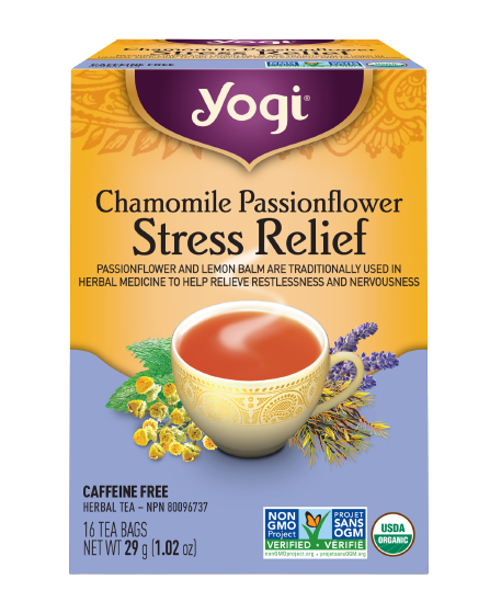 STRESS RELIEF  TEA CHAMOMILE PASSIONFLOWER