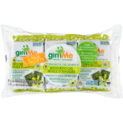 gimMe Biologique Algues Grillées de Première Qualité Sel de Mer et Huile d'Avocat 6 Paquets x 4.5 g (27 g)