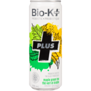 Bio-K Plus Probiotic Iced Tea Maple Green Tea Organic 355 ml