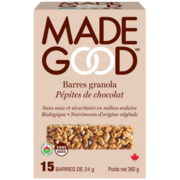 Made Good Barres granola Pépites de chocolat biologique