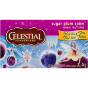 Celestial Seasonings Holiday Tea Herbal Tea Sugar Plum Spice 20 Tea Bags 44 g